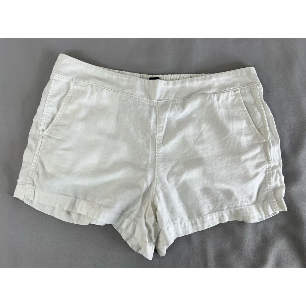 GAP Women's White Linen Blend  Shorts Size XL Casual Summer‎